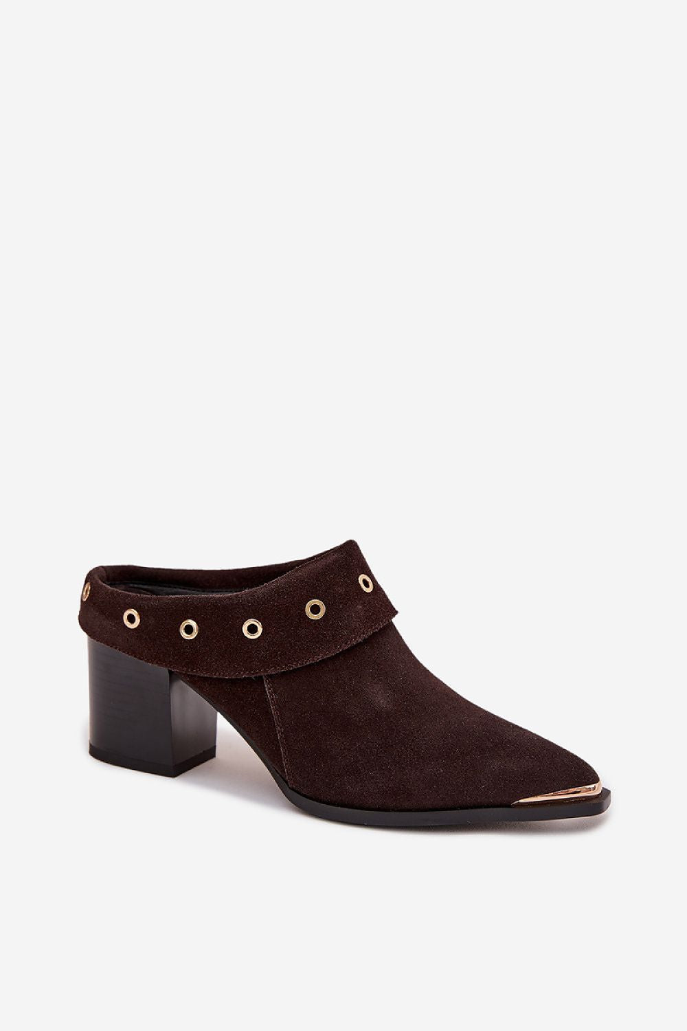  leather sandals square toe column heel elegant