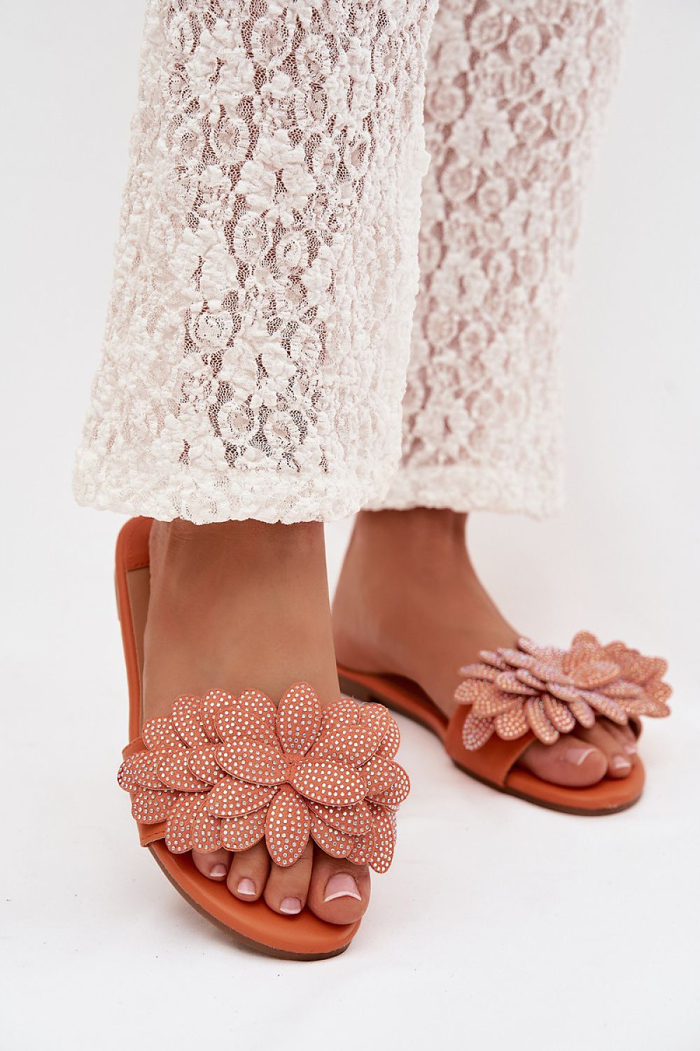  Orange flip flops casual everyday wear