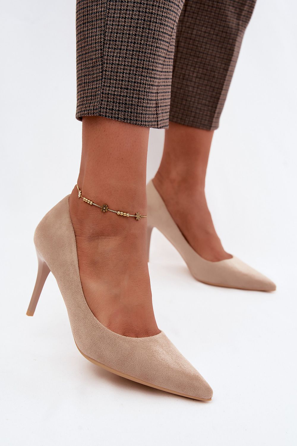  faux suede stiletto heels with elegant pointed toe design-3
