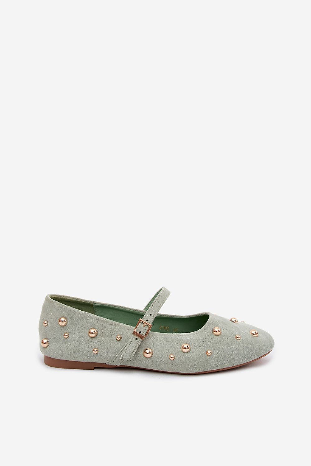 Black patent leather loafer with a bow on a white background