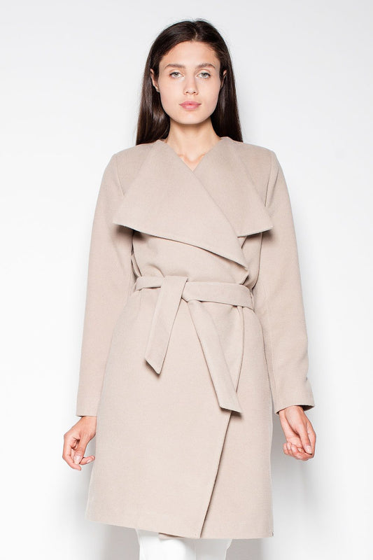  Camellia Belted Coat Grey Back