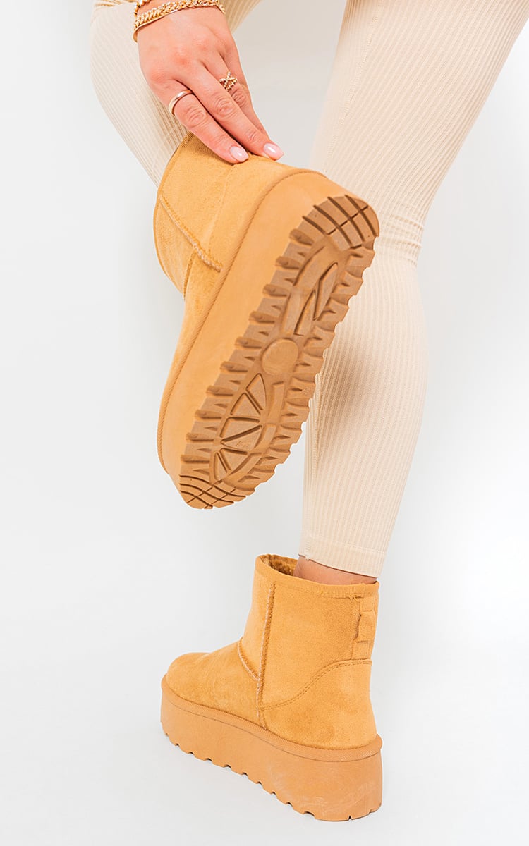 Thick Heel Platform Boots