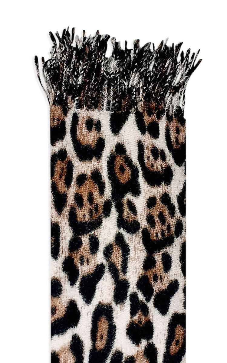 Leopard Detail Scarf