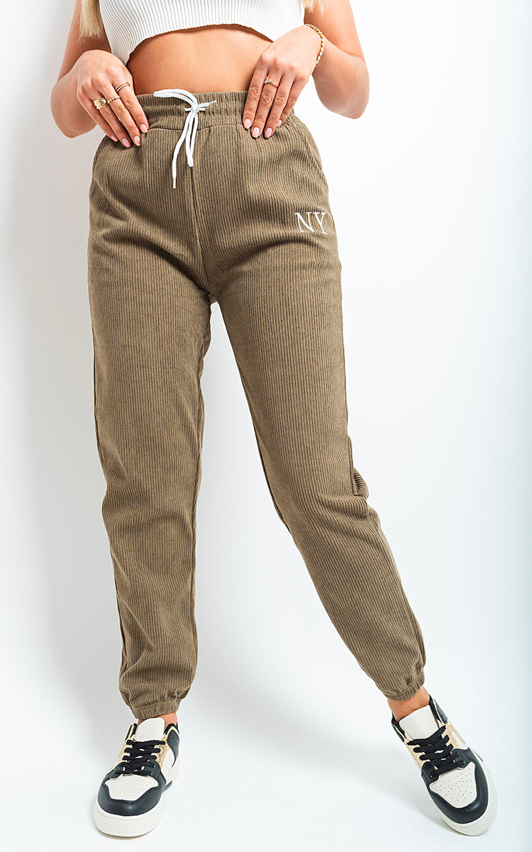 High Waisted Drawstring Trouser With Pockets