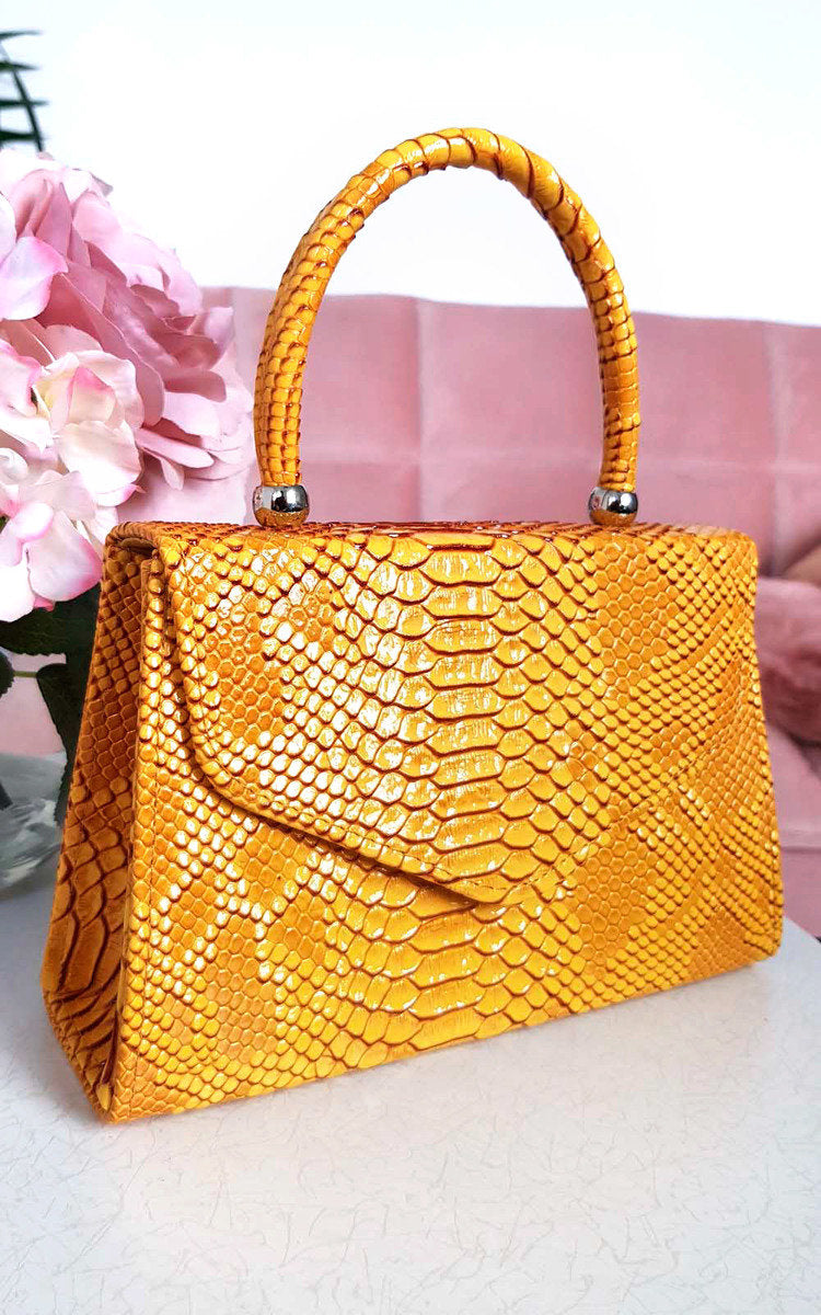 Croc Print Handbag