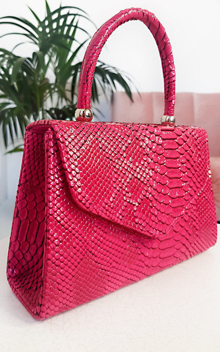 Croc Print Handbag