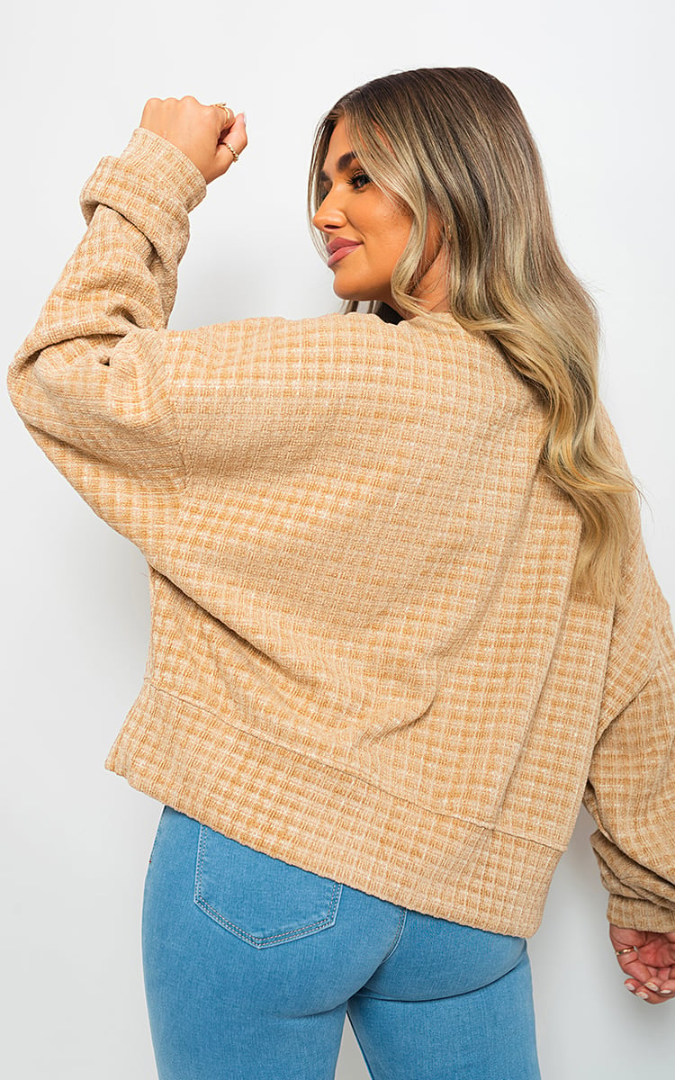 Long Sleeve Knitted Jumper With Tassel Detail