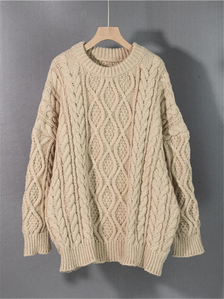 Oversized Cable Knit Jumper