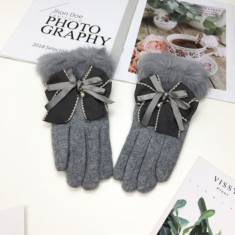 Cashmere & Bow Gloves
