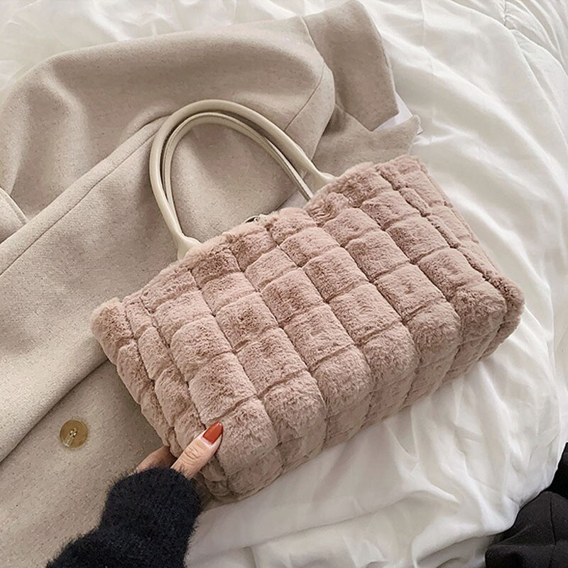 Large Luxurious Soft-Plush Tote Bag