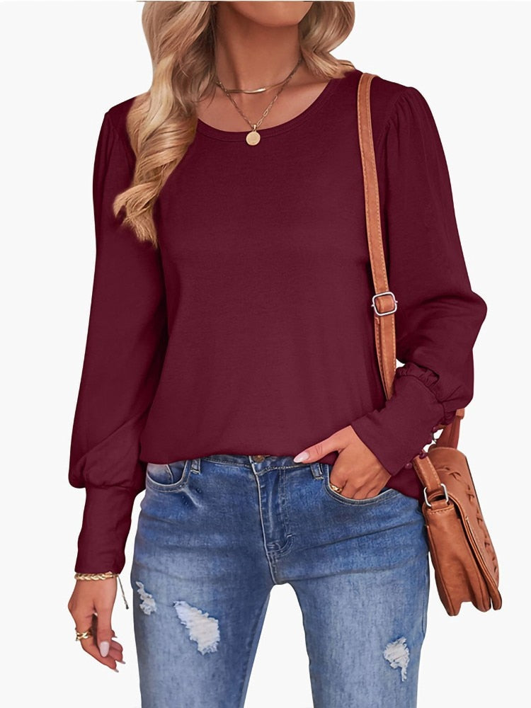 Long Sleeve T/Shirt With Button Cuff