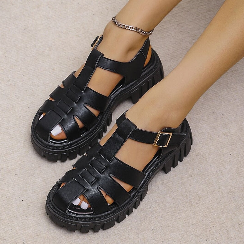 Brick-Sole Gladiator Sandals