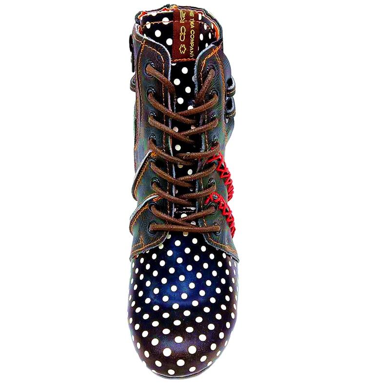 Popular Multi-Pattern Leather Ankle Boots