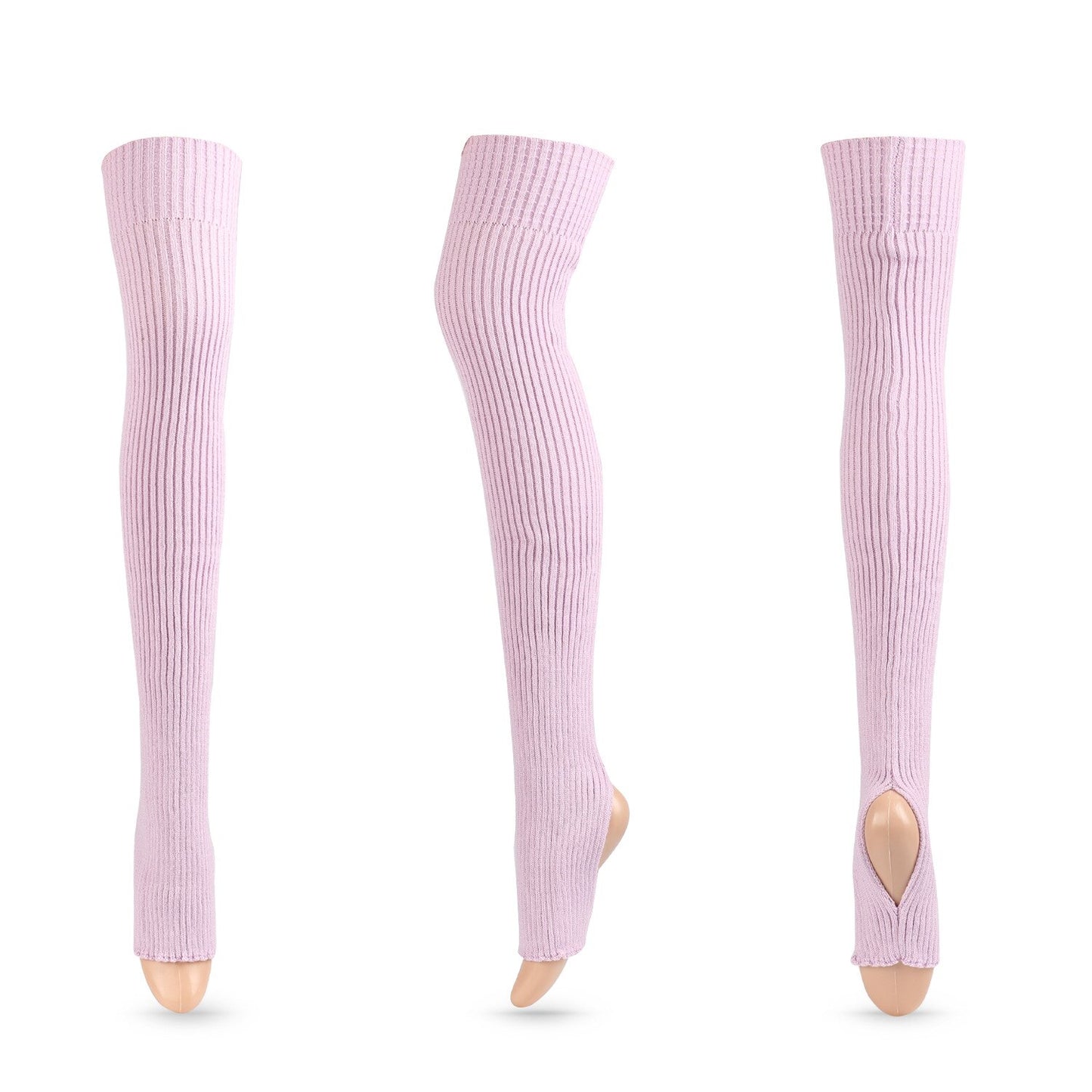 Colourful Thigh-High Leg-Warmers With Stirrup
