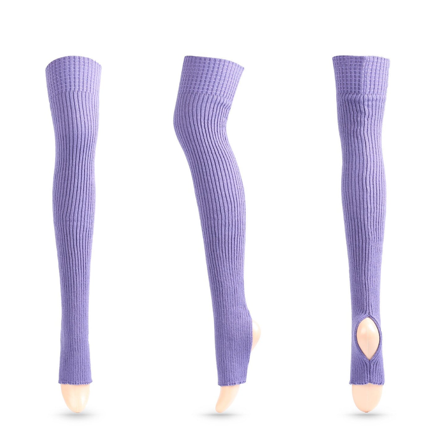 Colourful Thigh-High Leg-Warmers With Stirrup