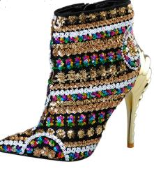 Women's Sequined Boots