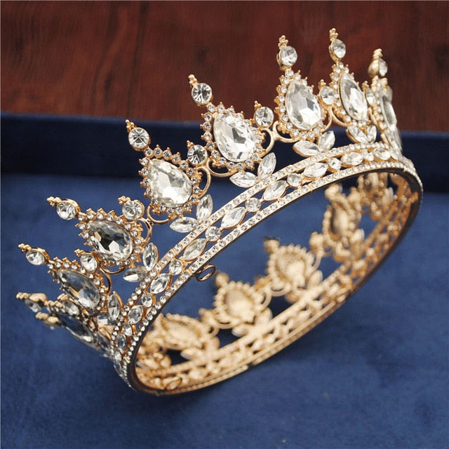 Crystal Vintage Queen & King Tiara & Crown