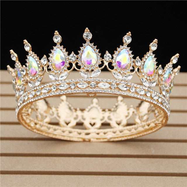 Crystal Vintage Queen & King Tiara & Crown