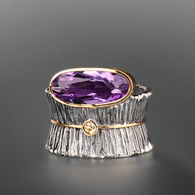 Luxury Purple Stone Ring