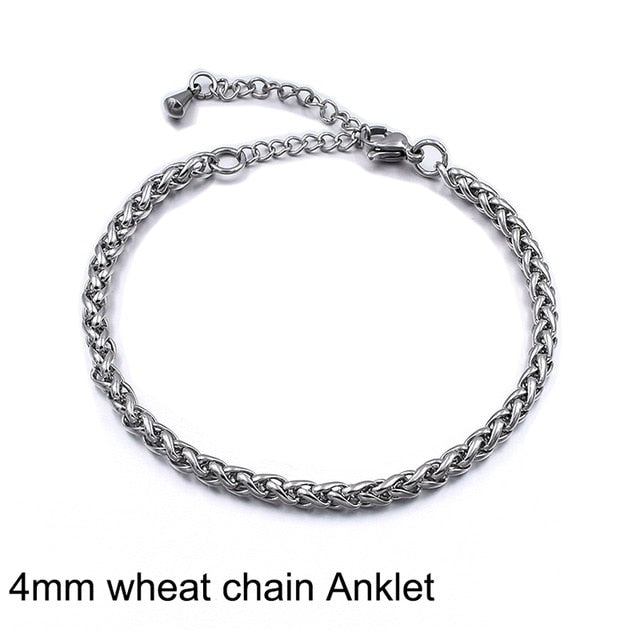 Stainless Steel Anklet For Women