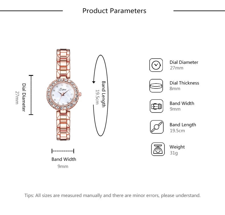 Women's Luxury Wristwatch & Bracelet Set