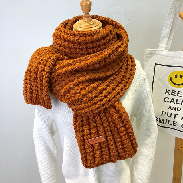 New Long Knitted Scarf