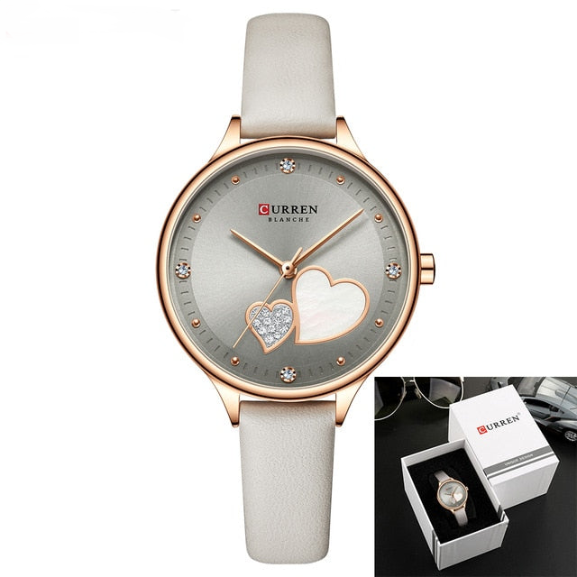 Women's Thin Heart Quartz Wristwatch