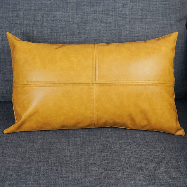 Light Luxury PU Leather Cushion Cover