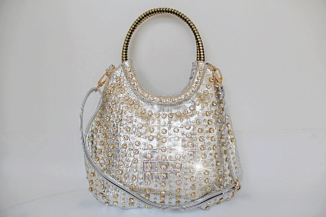 Women's Diamond Patent Handbag