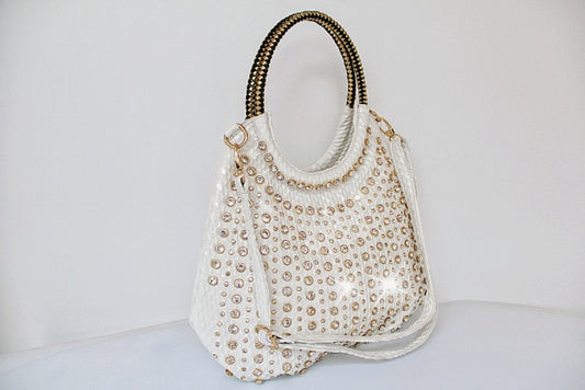 Women's Diamond Patent Handbag