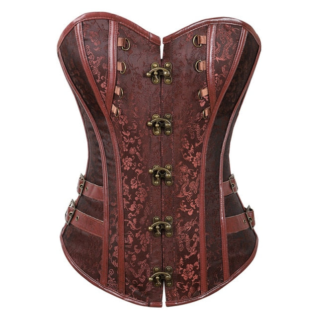 Women's PU Leather Corselet Top