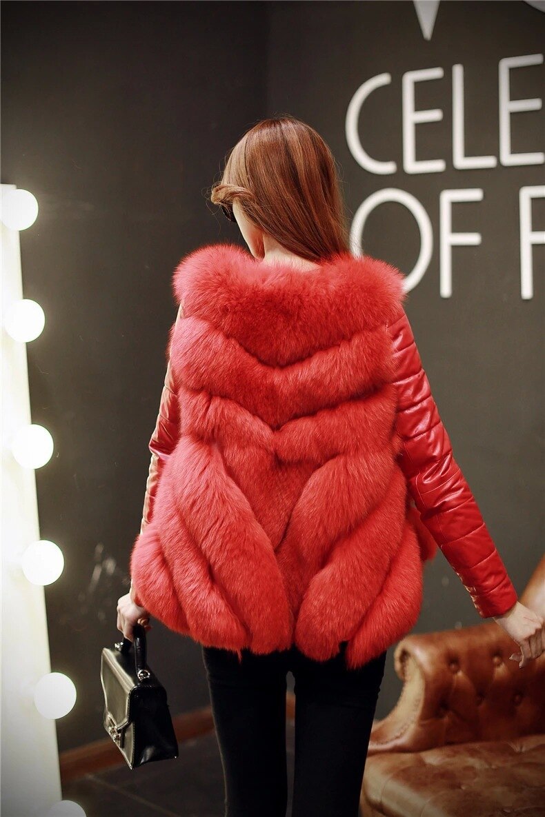 Luxurious High-Quality Faux Fur Coat