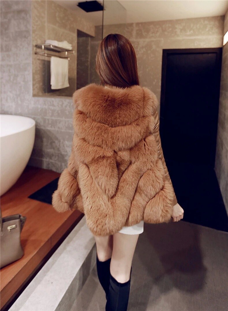 Luxurious High-Quality Faux Fur Coat