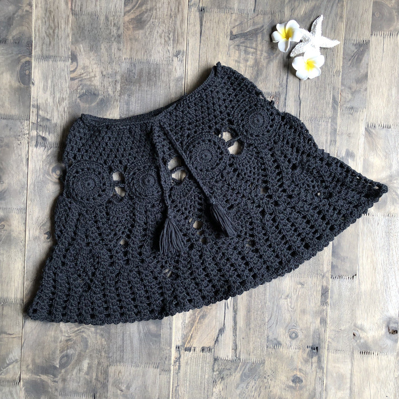 Handmade Crochet Mini Beach Skirt