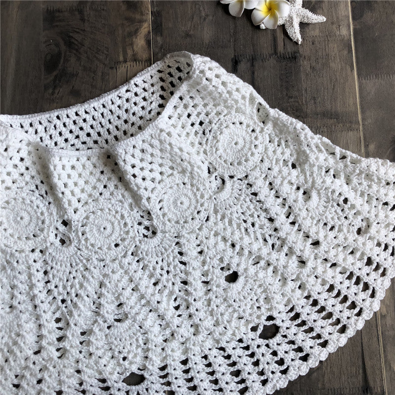 Handmade Crochet Mini Beach Skirt